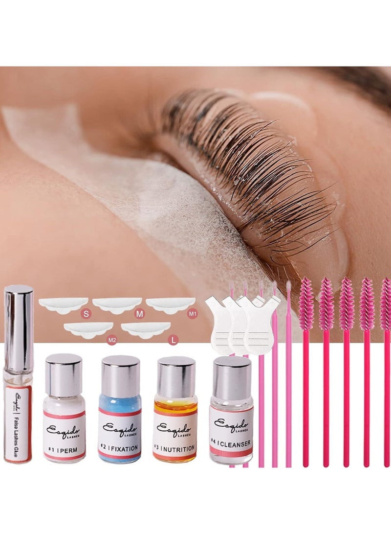 oem Lash lift kit eyelash perm kit with tint,Professional Eyelash Curling Lash Extension Set,Semi-Permanent Curling Perming Wave Suitable For Salon(Glue Upgraded Version) - Image 2